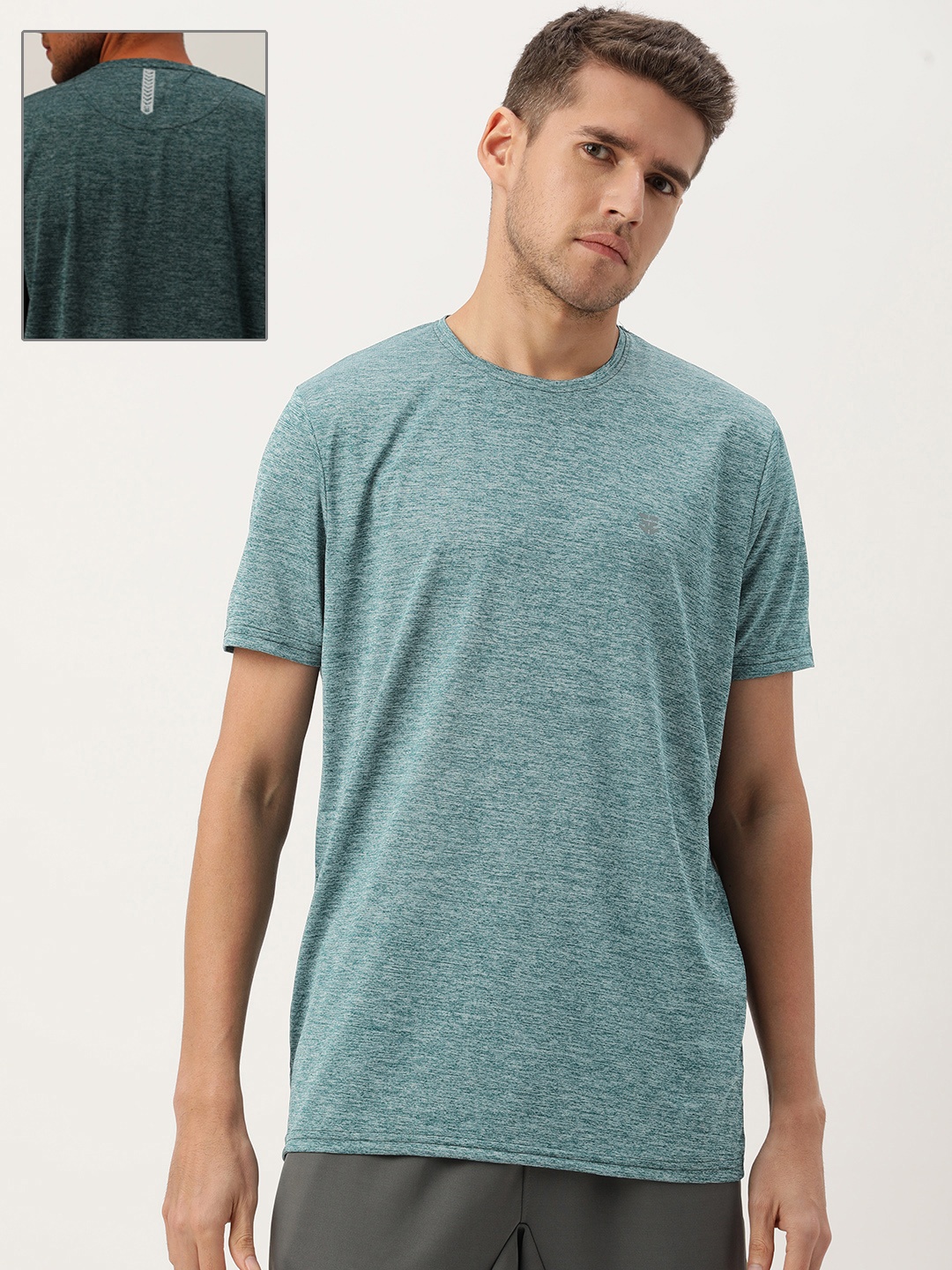 

Sports52 wear Men Dri-Fit Solid Round Neck Training T-shirt, Teal