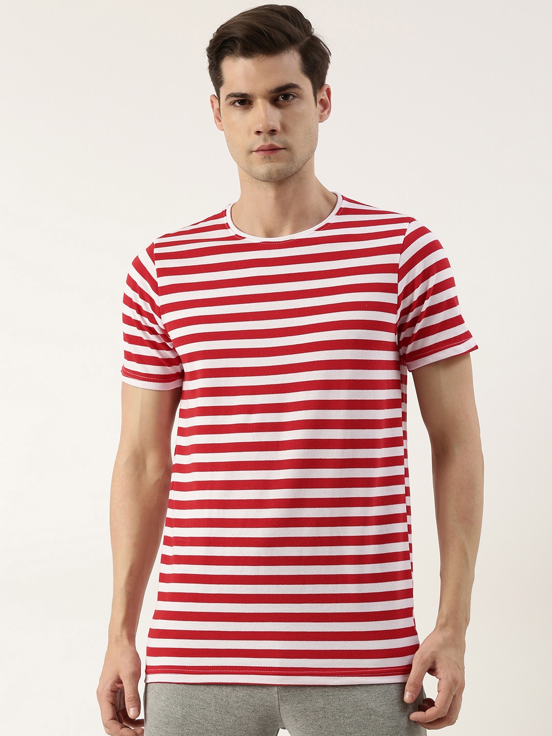 

Sports52 wear Striped Training Or Gym T-shirt, Red