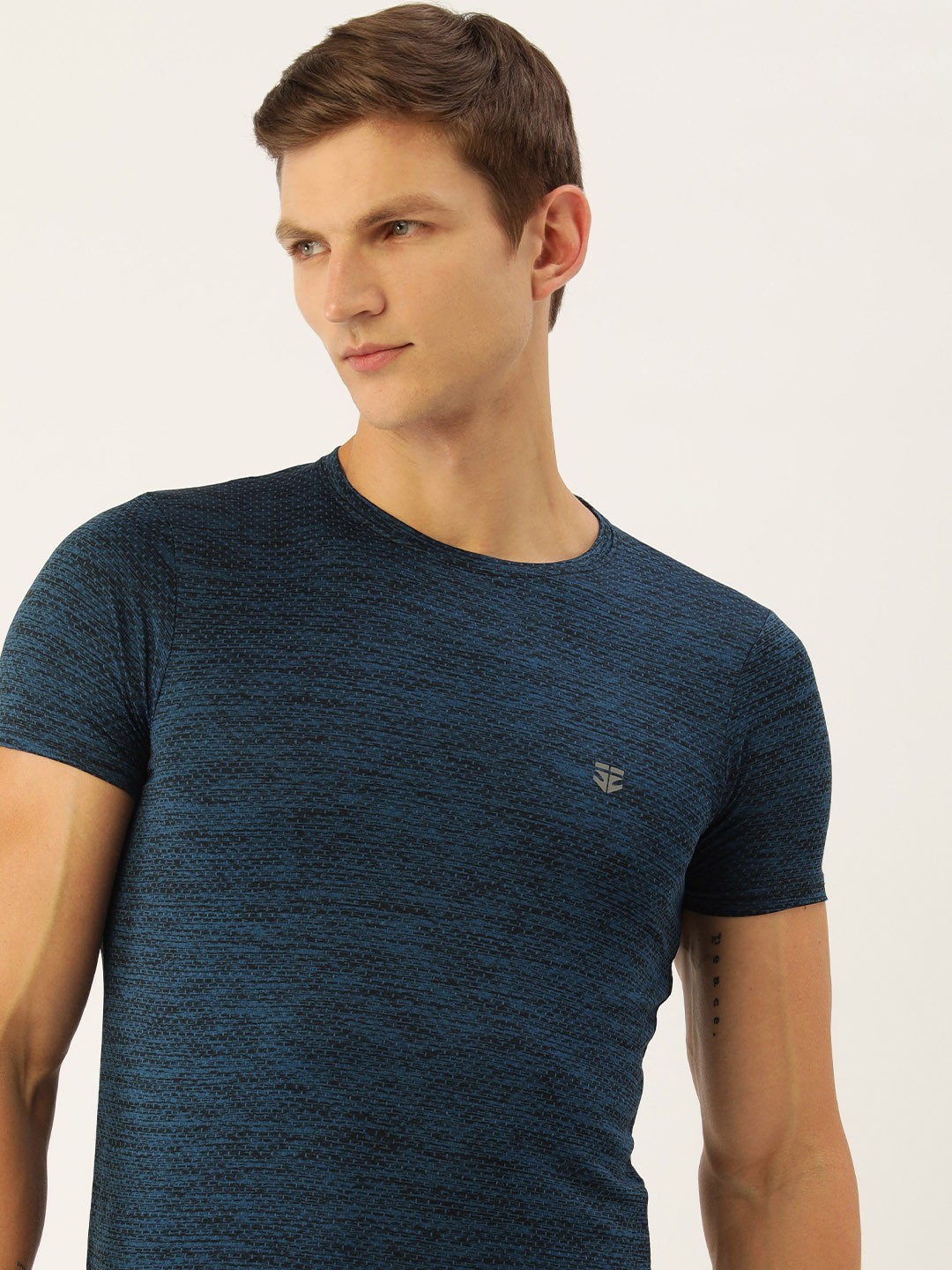 

Sports52 wear Self Design Dri-Fit Training T-shirt, Navy blue
