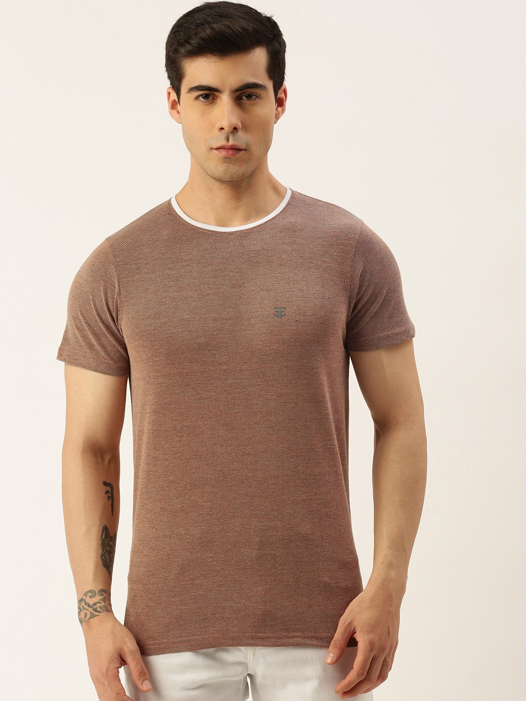 

Sports52 wear Self-Design Training T-shirt, Brown