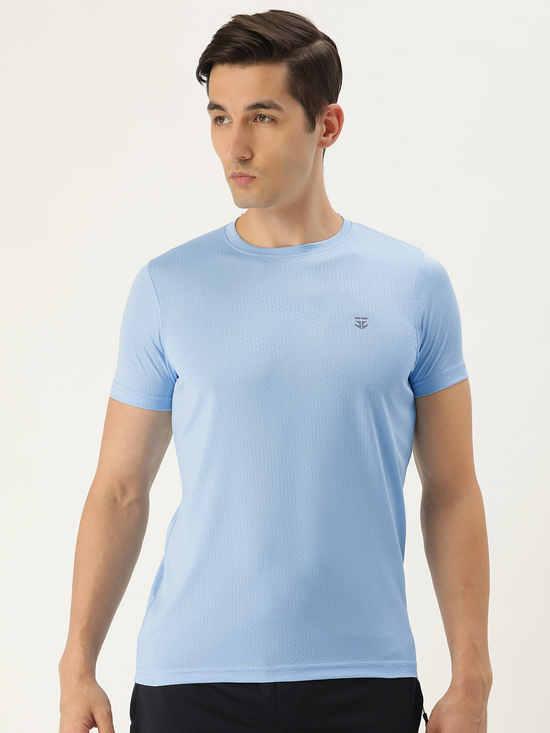 

Sports52 wear Men Blue Self-Design T-shirt