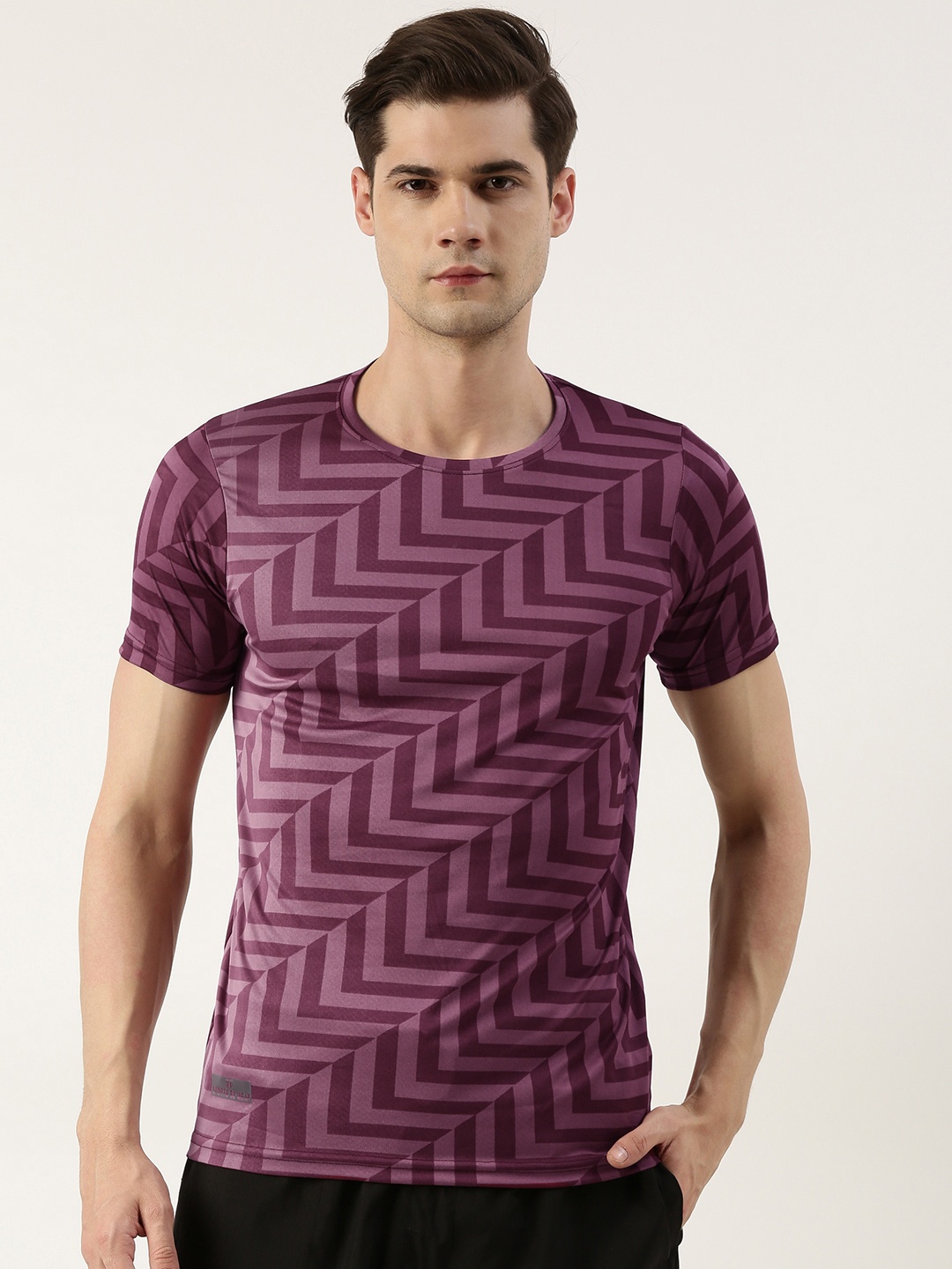 

Sports52 wear Men Round Neck Graphic Printed Sports T-shirt, Magenta