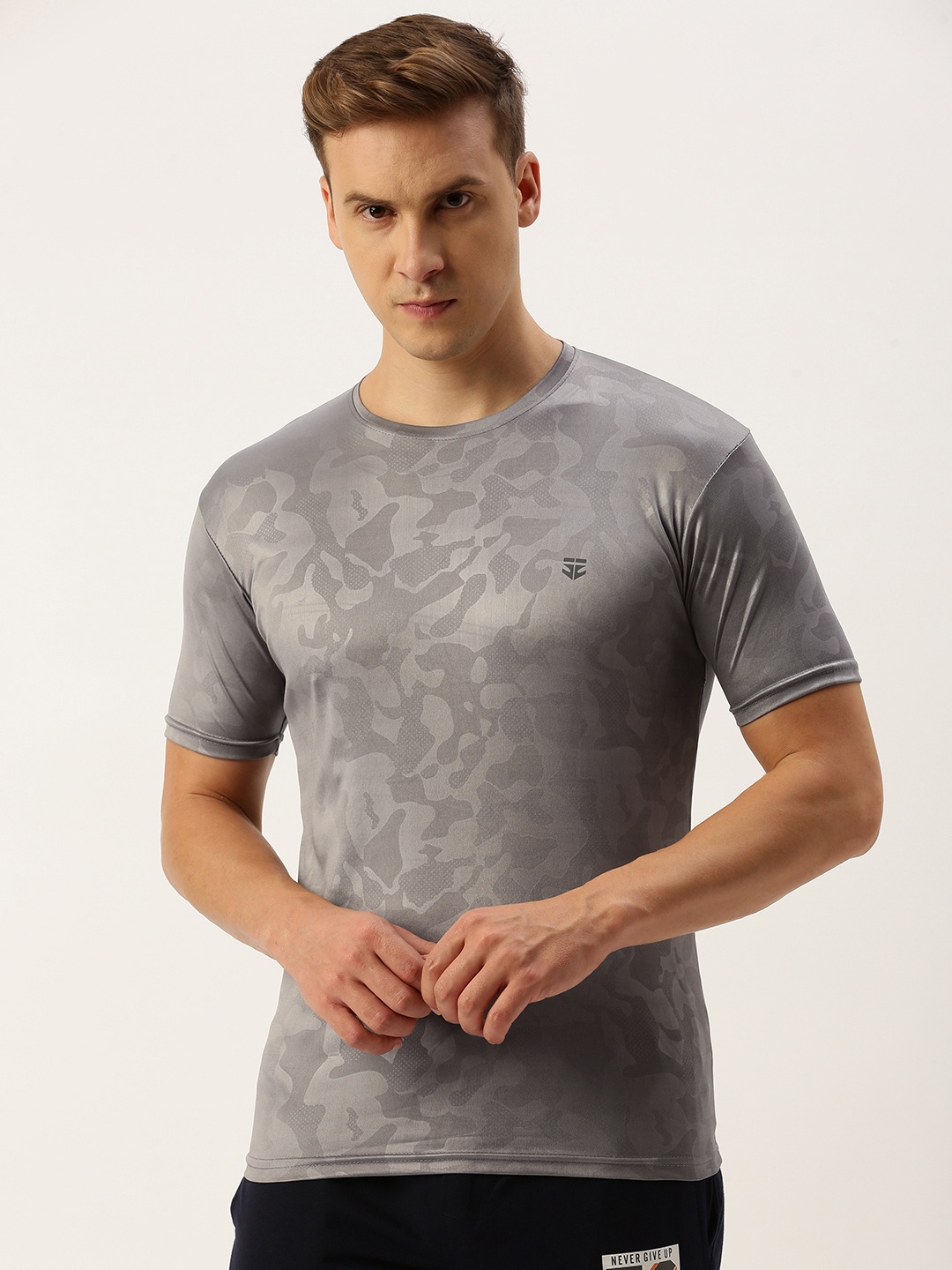 

Sports52 wear Printed Dry Fit Training T-shirt, Grey
