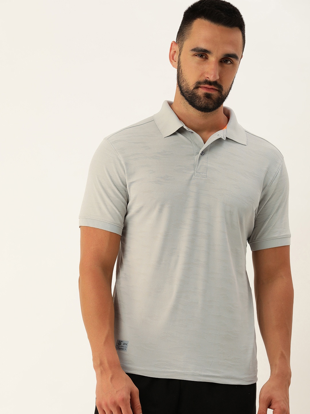 

Sports52 wear Men Polo Collar Training T-shirt, Grey