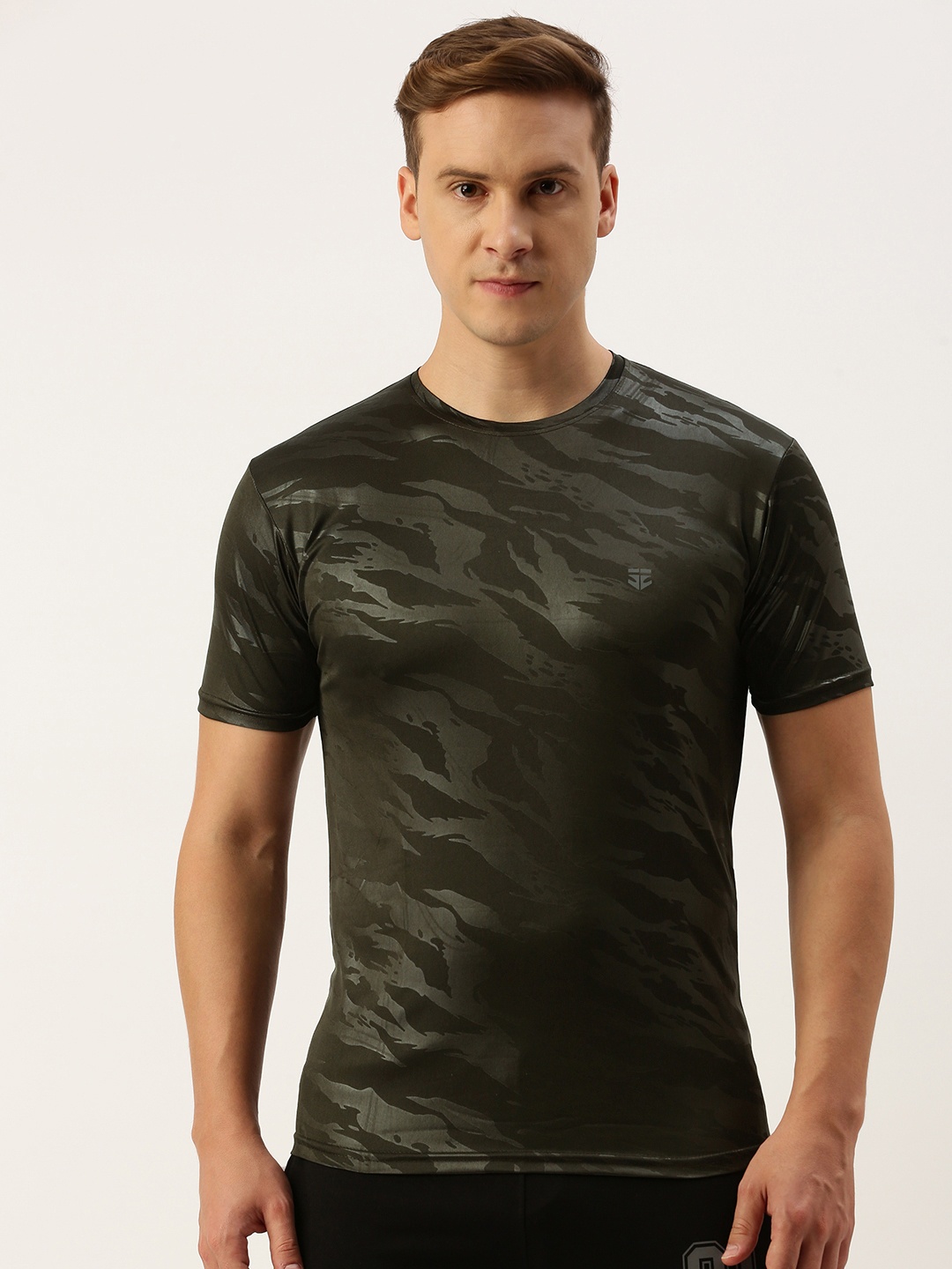 

Sports52 wear Printed Dry Fit Training T-shirt, Olive