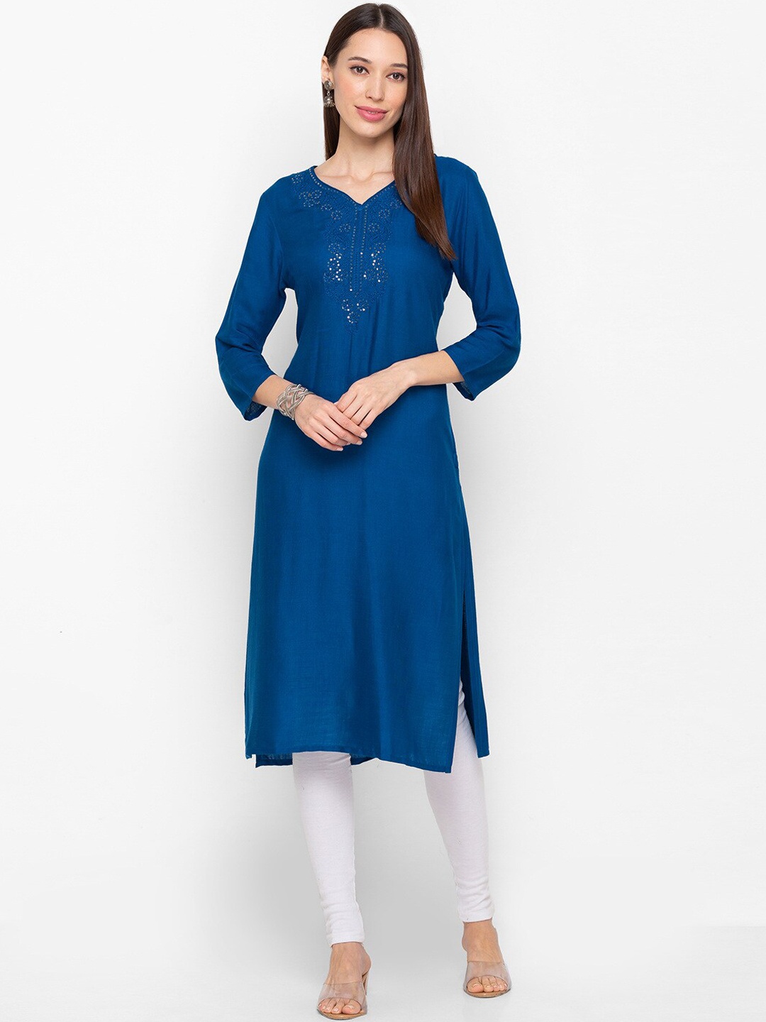 

ZOLA Women Teal Kurta