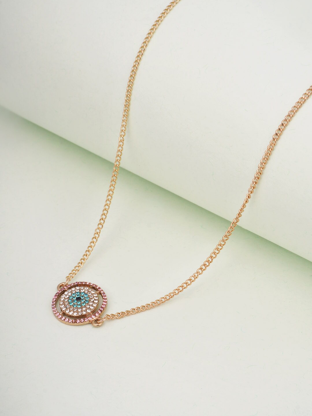 

Ferosh Gold-Plated Crystal Evil Eye Pendant Necklace