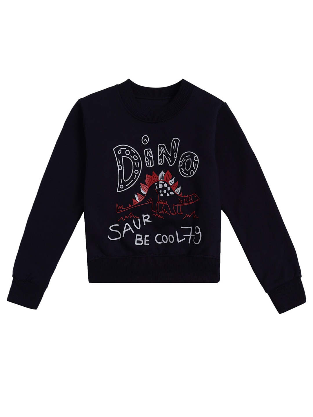 

DYCA Boys Navy Blue Typography Printed Sweatshirt