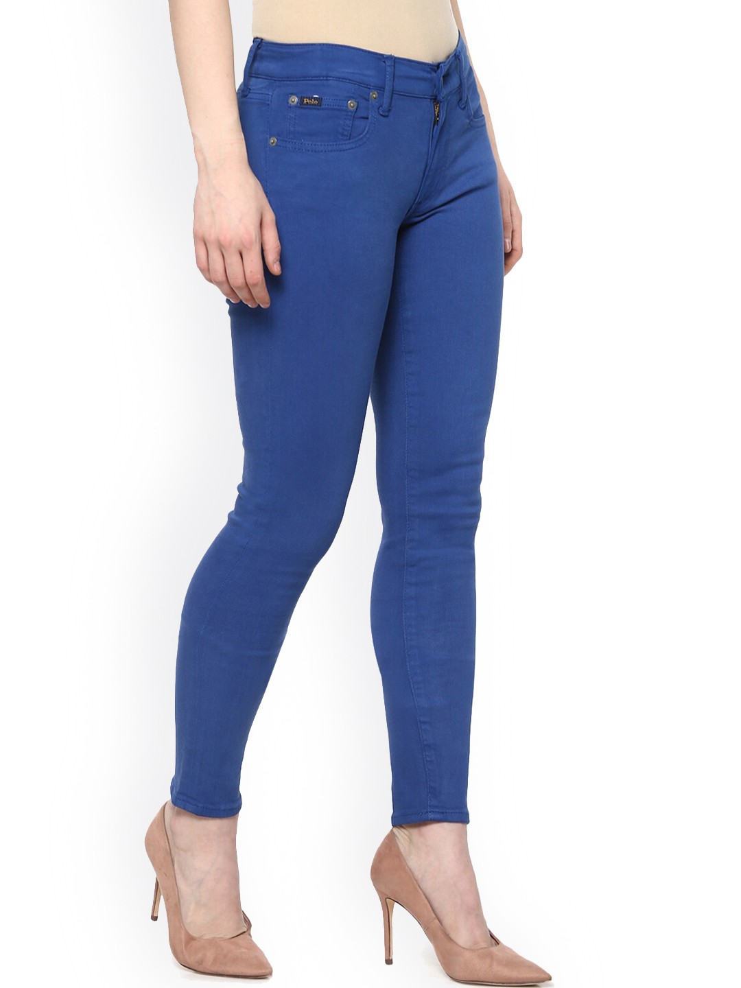 

Polo Ralph Lauren Women Blue Straight Fit Cotton Jeans