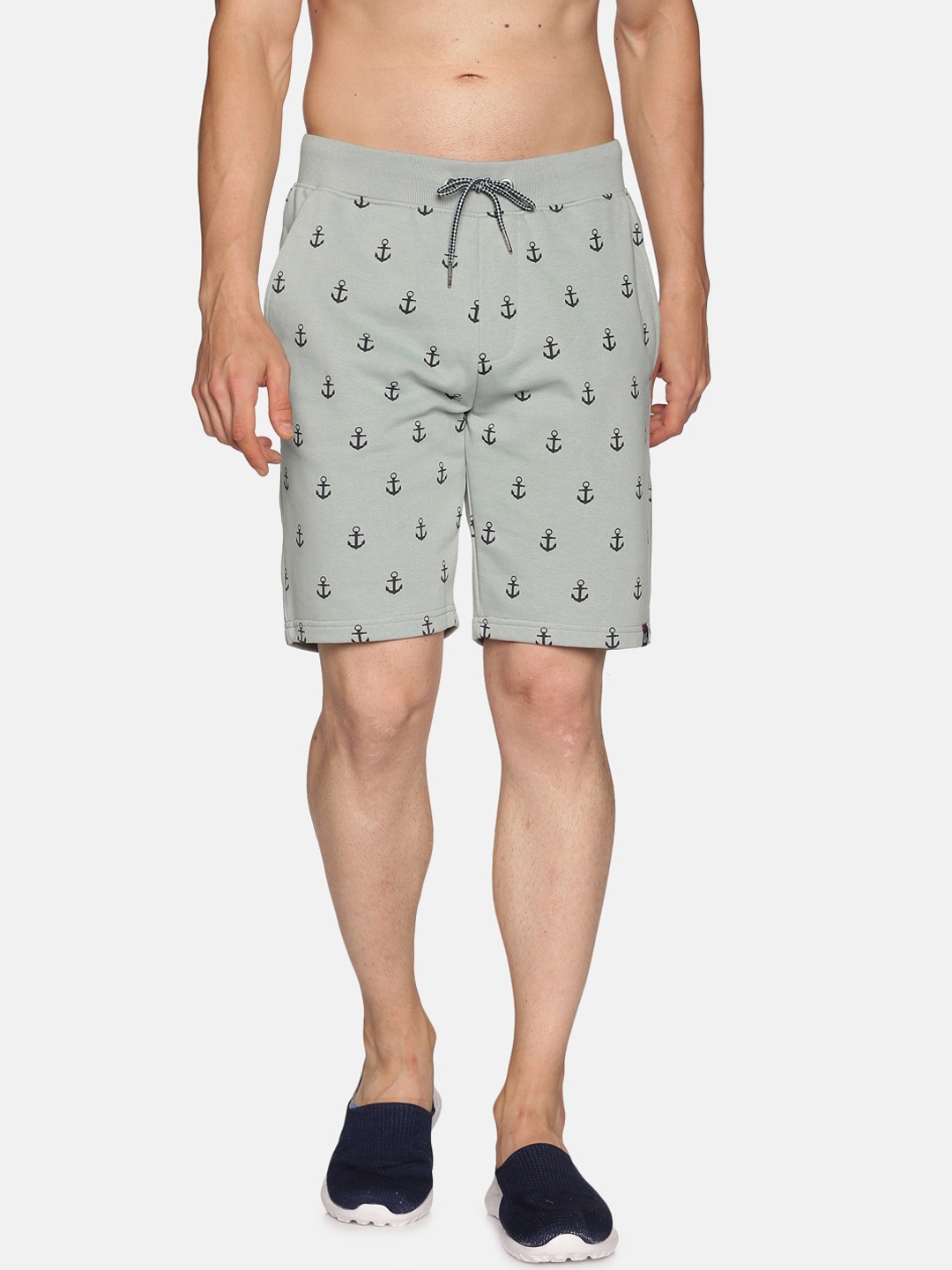 

UrGear Men Green Printed Casual Shorts