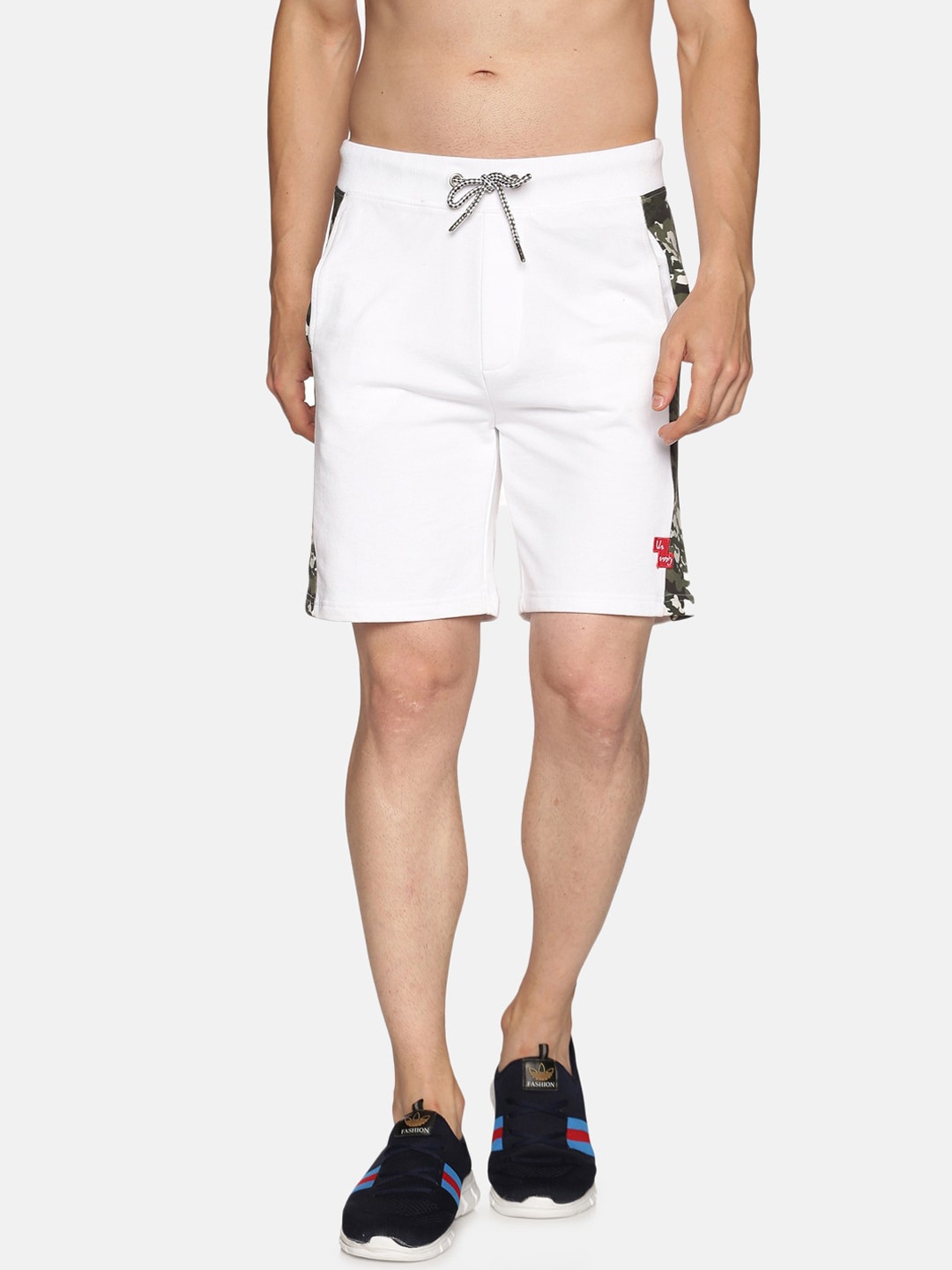 

UrGear Men White Camouflage Printed Shorts