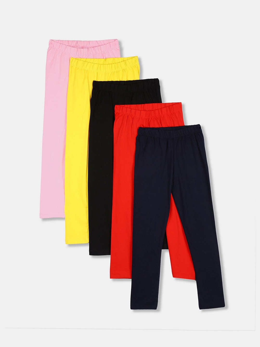 

Cherokee Girls Pack Of 5 Assorted Ankle-Length Leggings