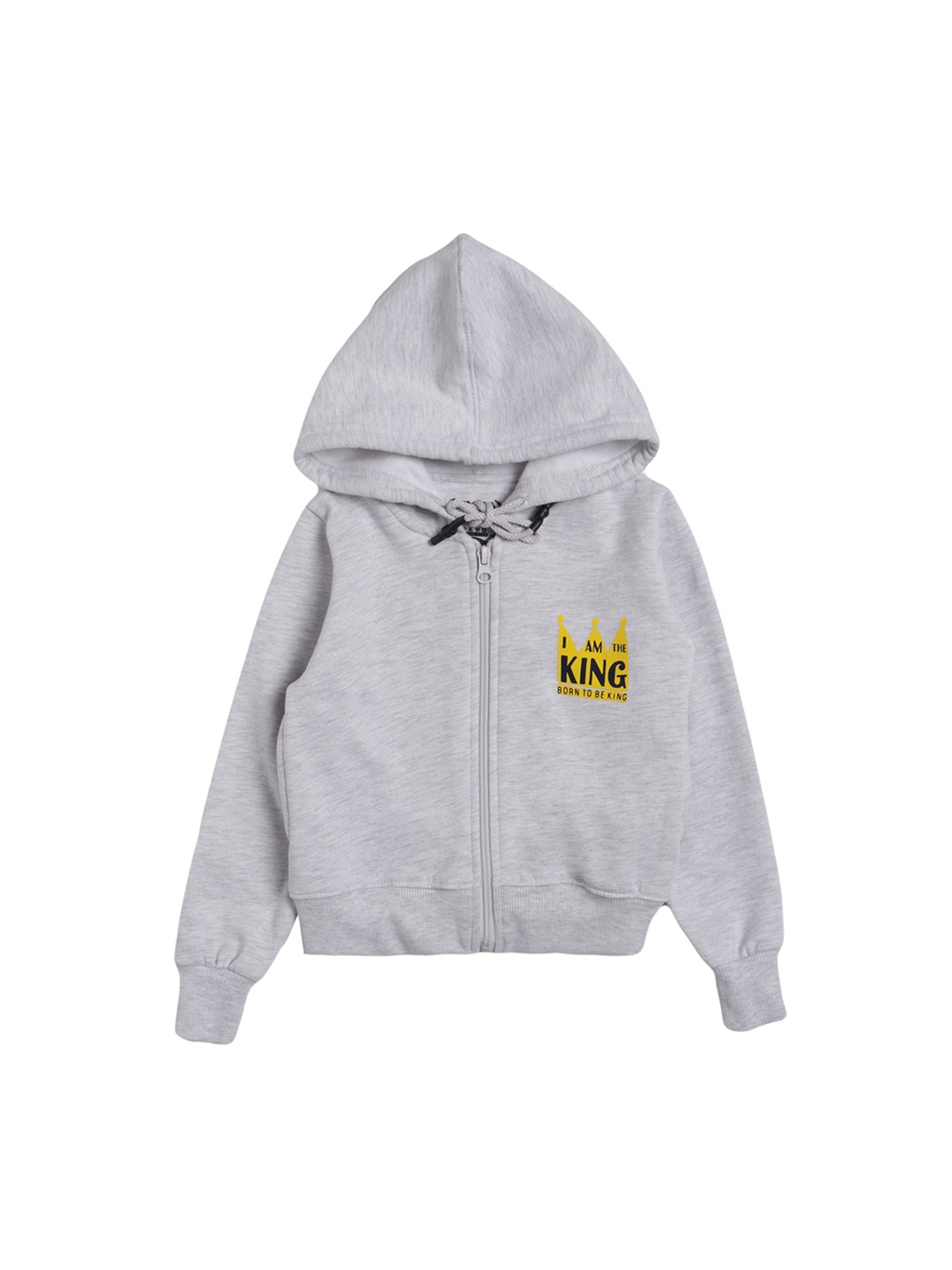 

DYCA Boys Grey Fleece Lightweight Bomber Jacket