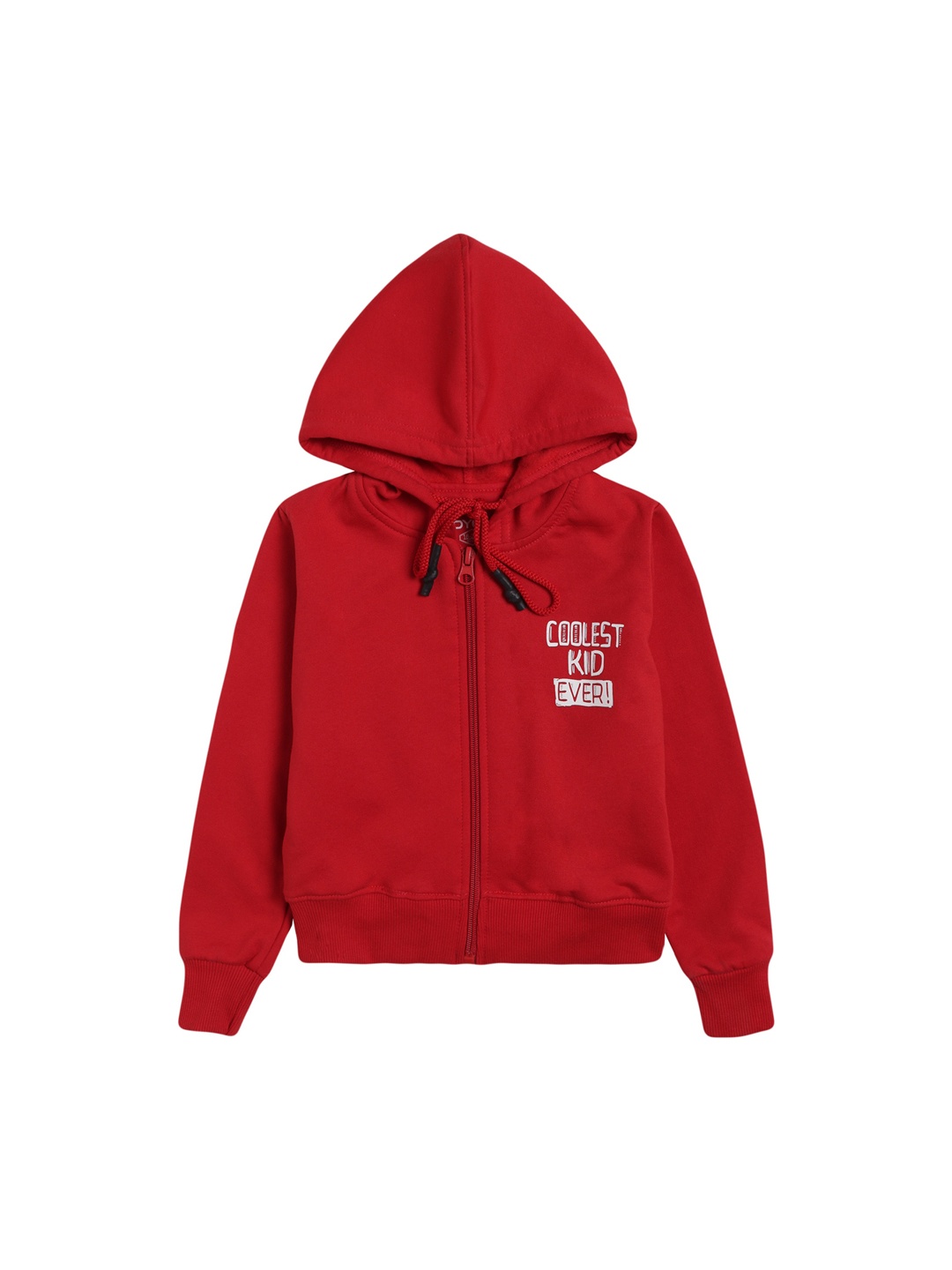 

DYCA Boys Red Fleece Lightweight Bomber with Embroidered Detail