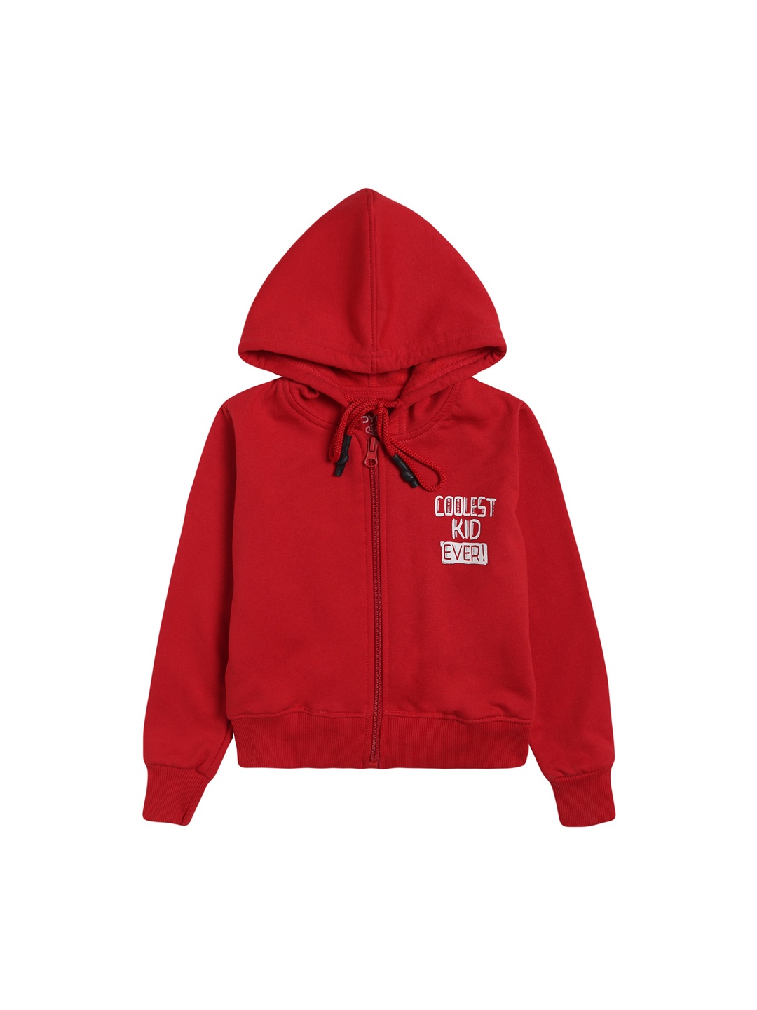 

DYCA Boys Red Fleece Lightweight Open Front Jacket