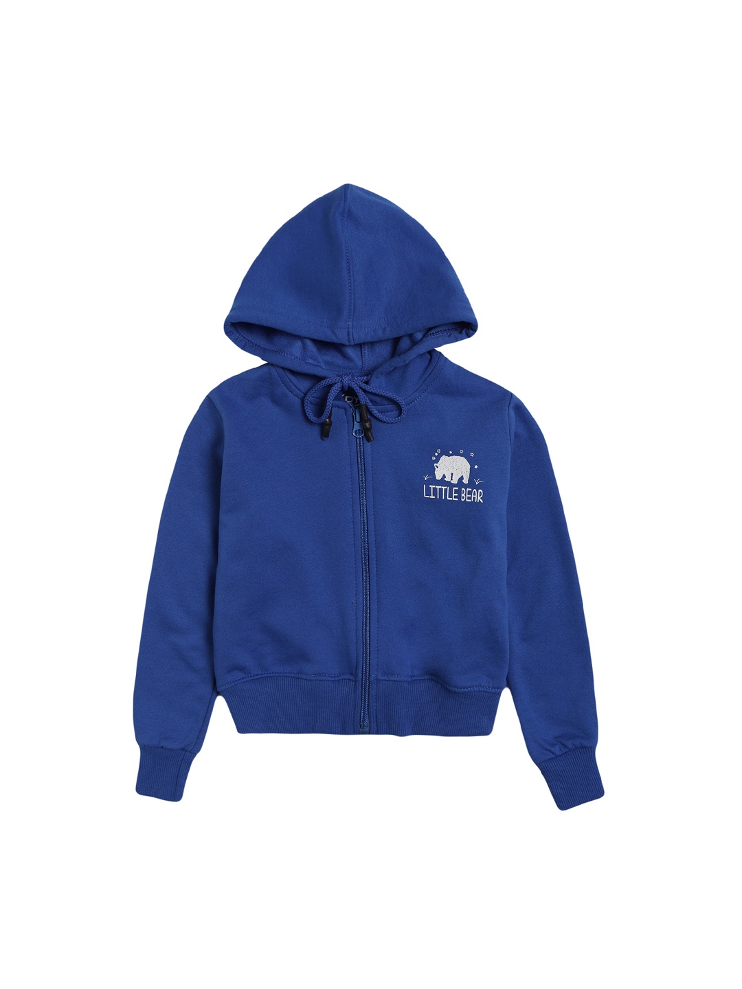 

DYCA Boys Blue Fleece Lightweight Bomber with Embroidered Detail