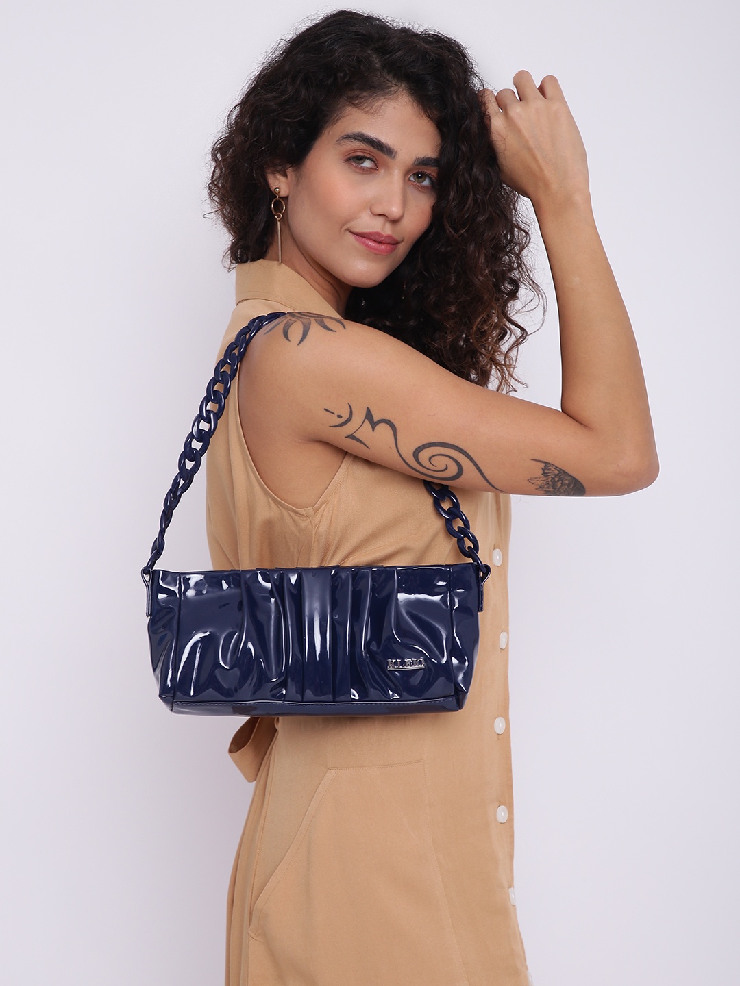 

KLEIO Sleek Party Shoulder Bag, Navy blue