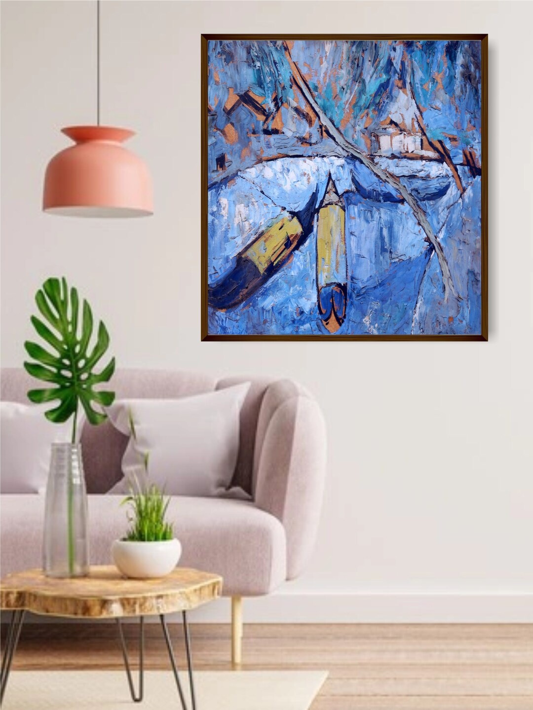 

The Art House Blue Abstract Painting Wall Art