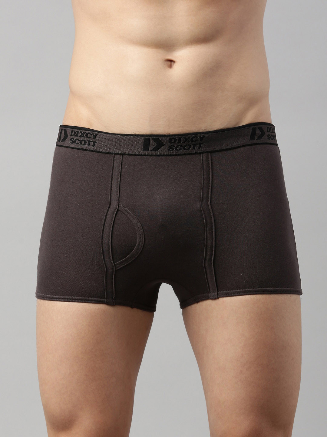 

DIXCY SCOTT Men Charcoal Grey Cotton Solid Snug Fit Trunk DSO-SWISH TRUNK-P1