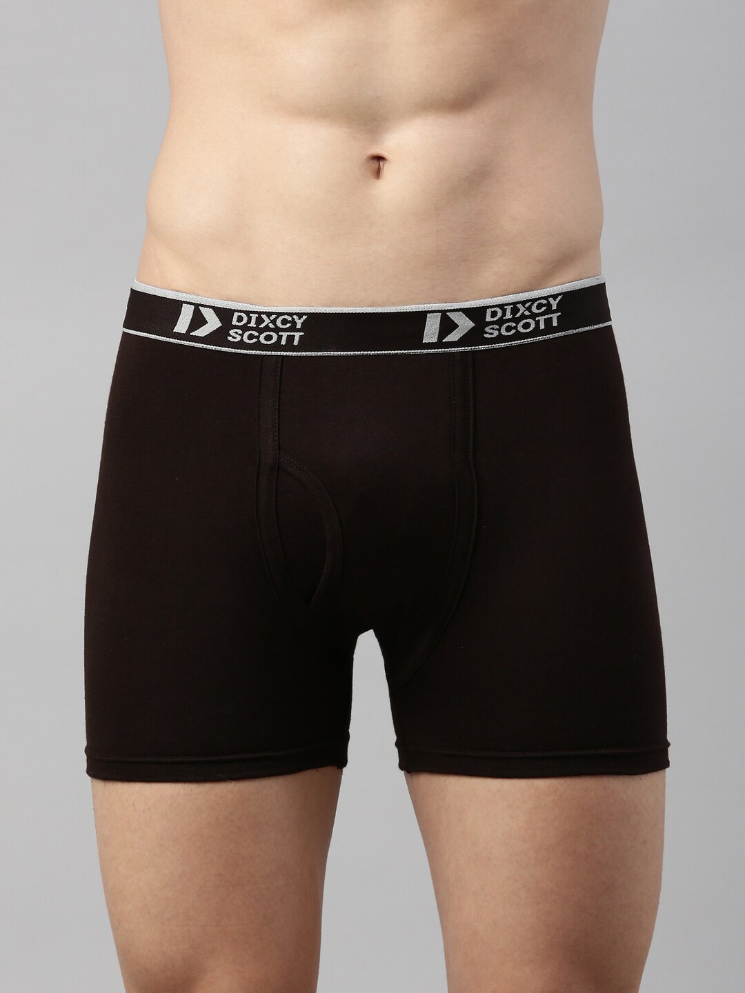 

DIXCY SCOTT Men Coffee Brown Solid Pure Cotton Trunk DSO-CROSS TRUNK-P1