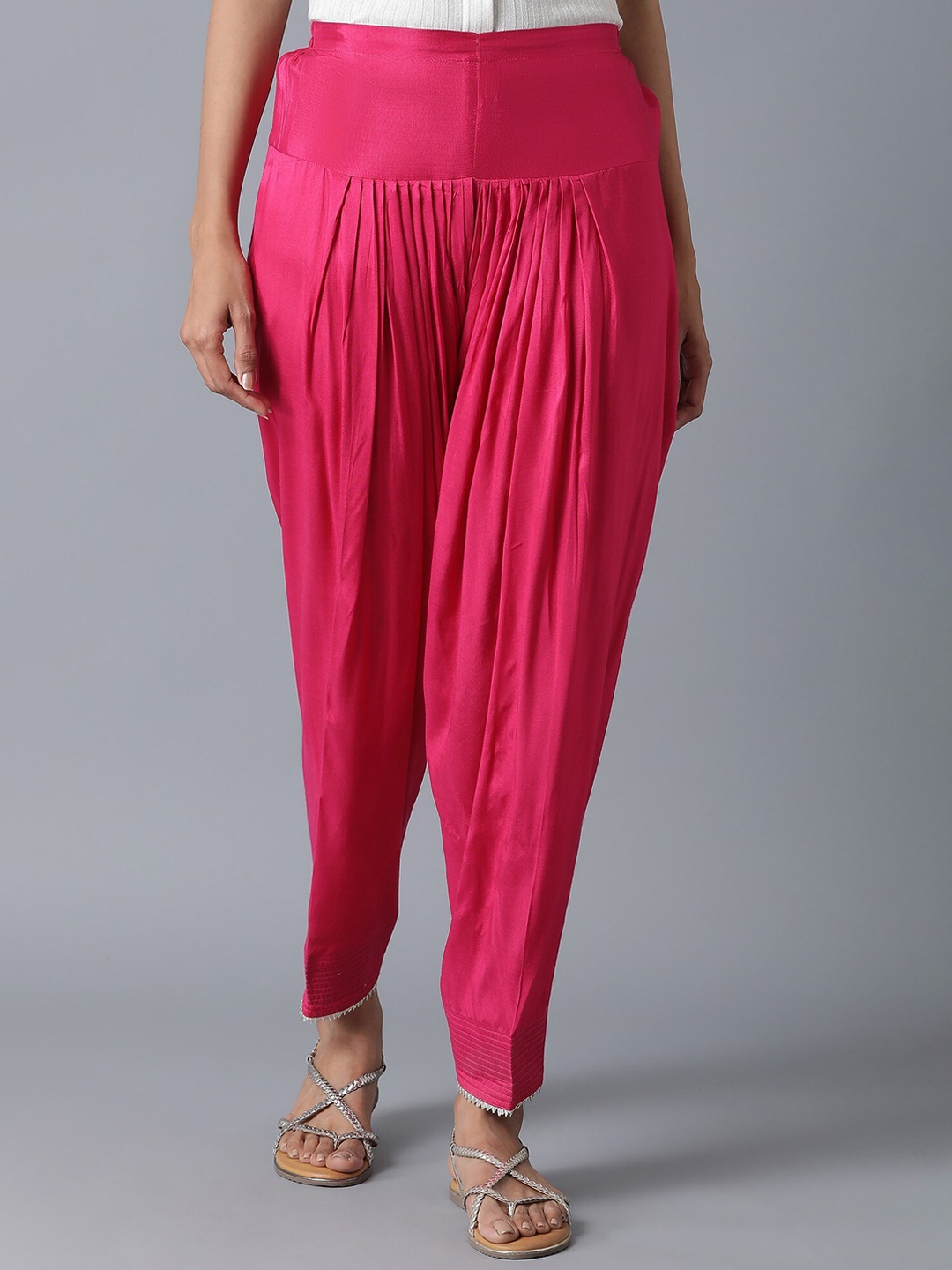 

W The Folksong Collection Women Pink Color Cotton Salwar