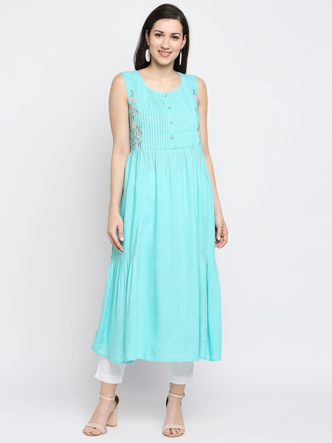 

Ethnicity Yellow Maxi Longline Top