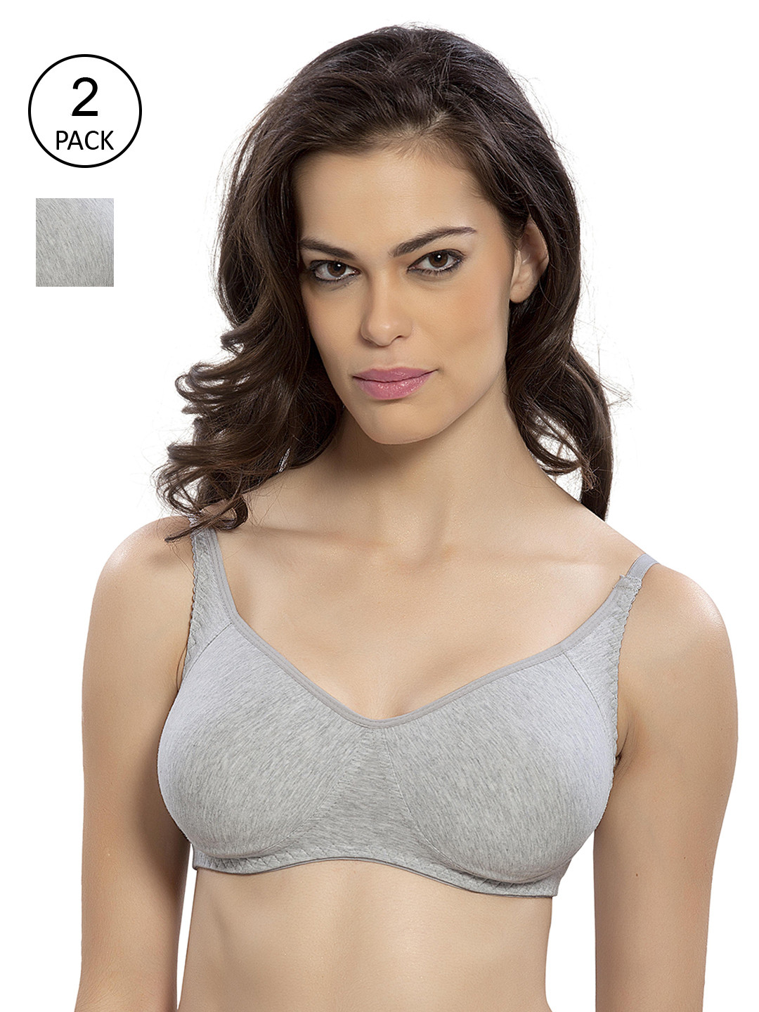 

Lady Love Pack Of 2 Grey Bras