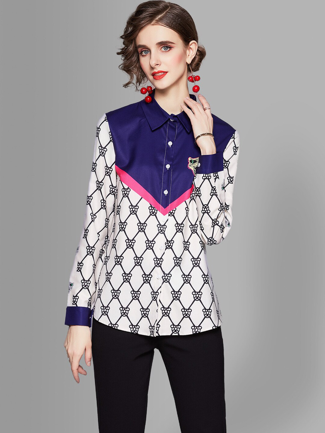 

JC Collection Women Multicoloured Printed Casual Shirt, Multi