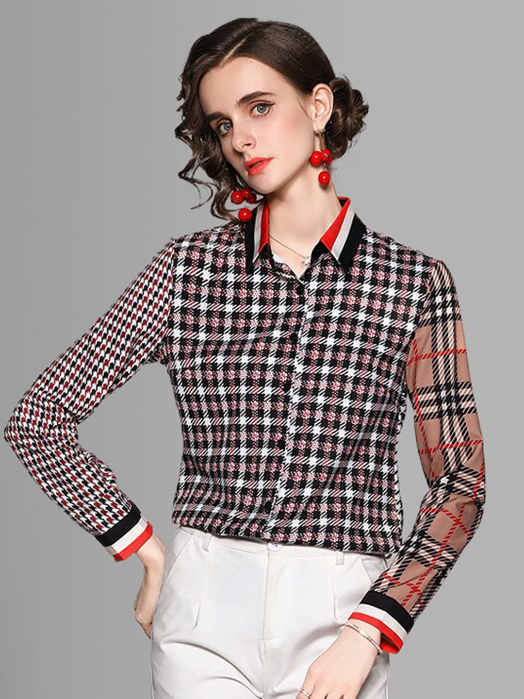 

JC Collection Women Multicoloured Checked Casual Shirt, Multi