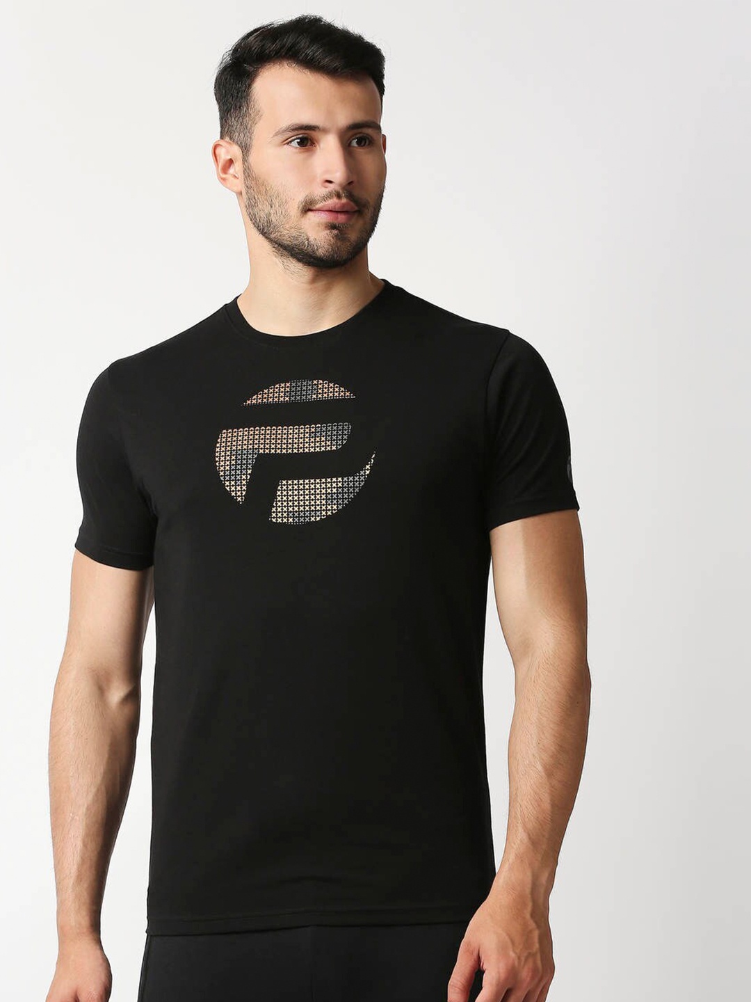 

Pepe Jeans Men Black Typography Printed Slim Fit T-shirt