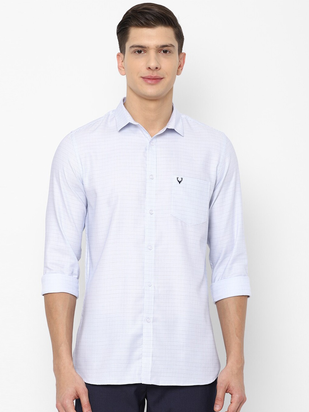 

Allen Solly Men Blue Slim Fit Casual Shirt