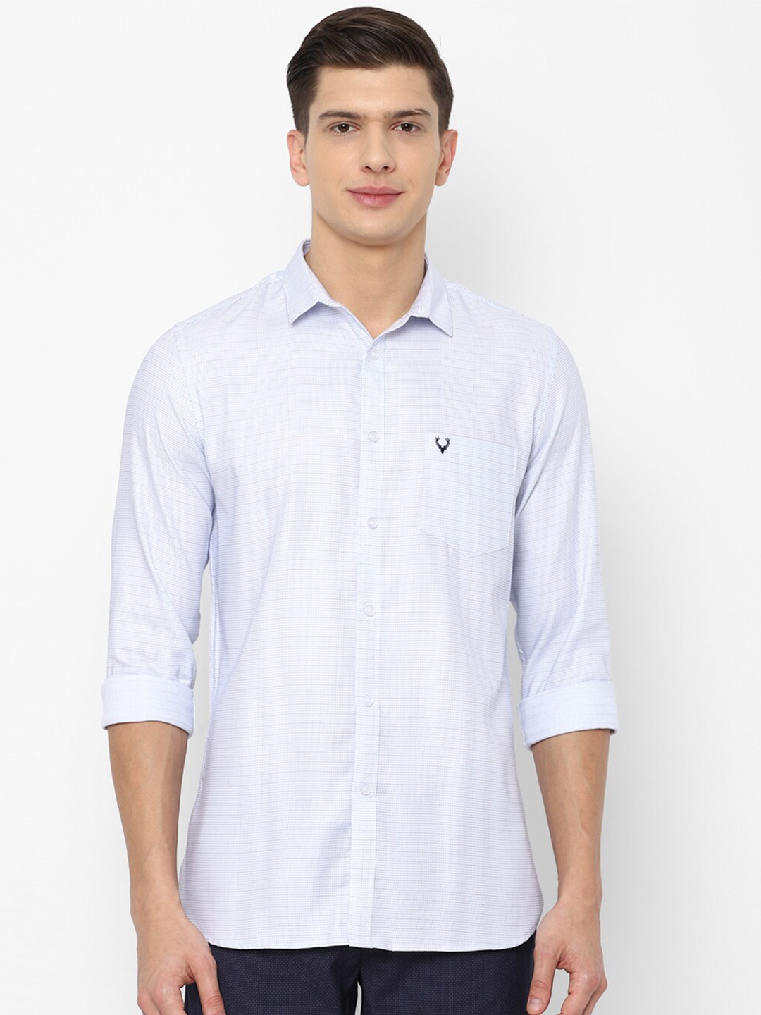 

Allen Solly Men Blue Slim Fit Casual Shirt