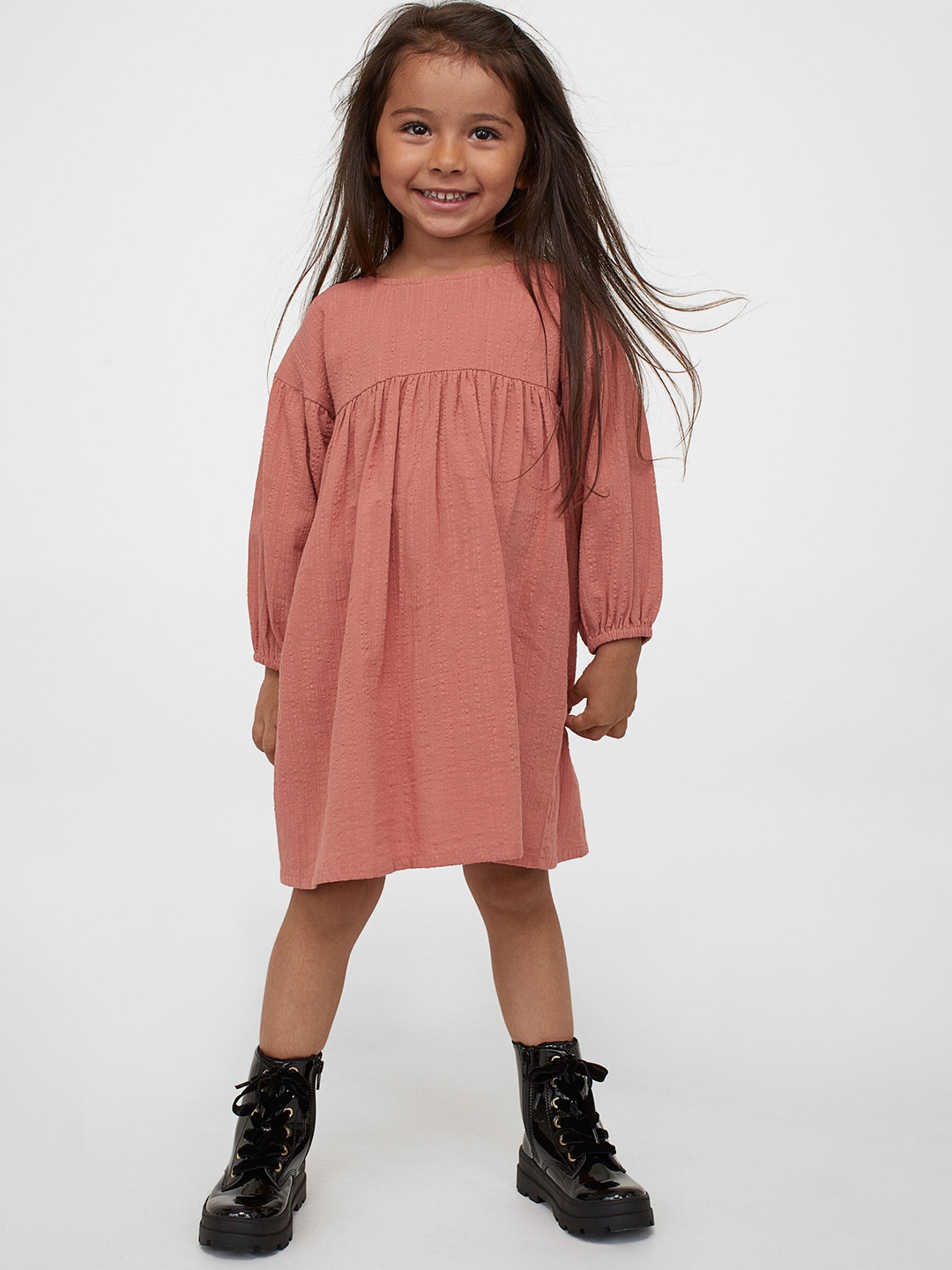 

H&M Women Rust-Coloured Cotton Dress