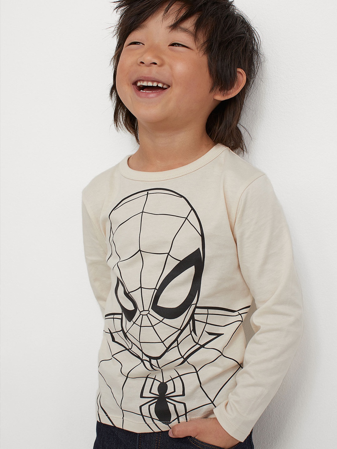

H&M White Printed T-Shirt