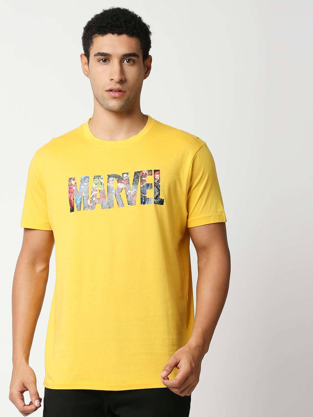

Pepe Jeans Men Yellow Typography Cotton Printed T-shirt