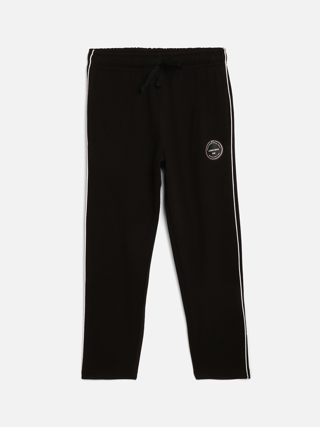 

Octave Boys Black Solid Cotton Regular Fit Track Pants