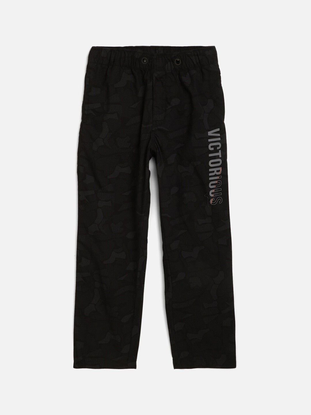 

Octave Boys Black Solid Cotton Track Pants