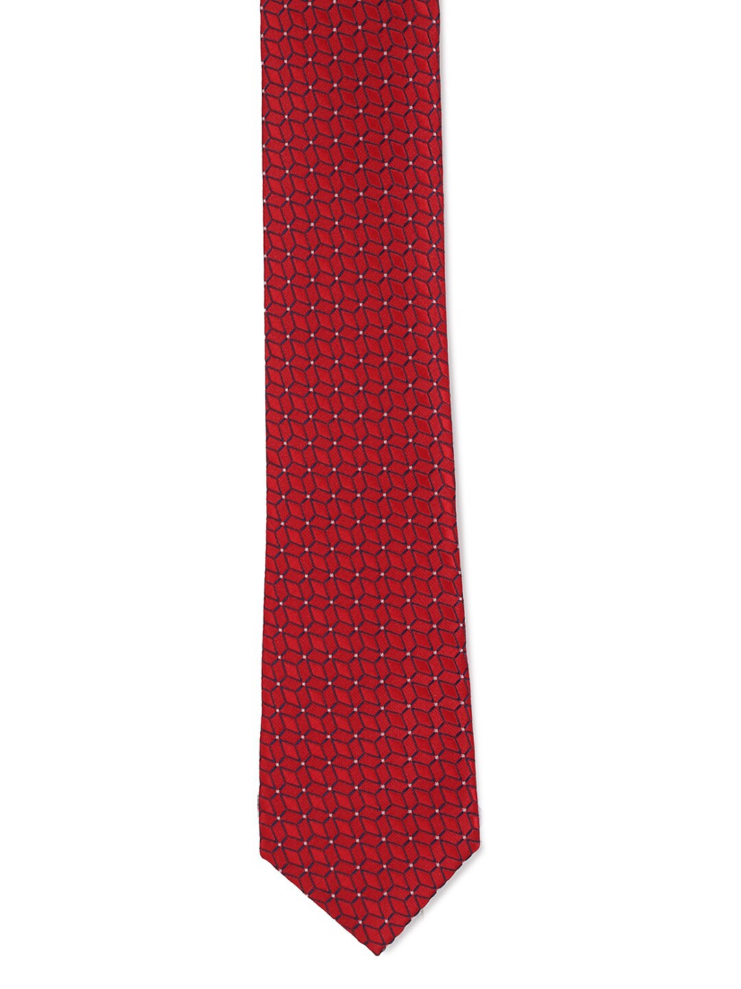 

Peter England Men Maroon Printed Broad Tie