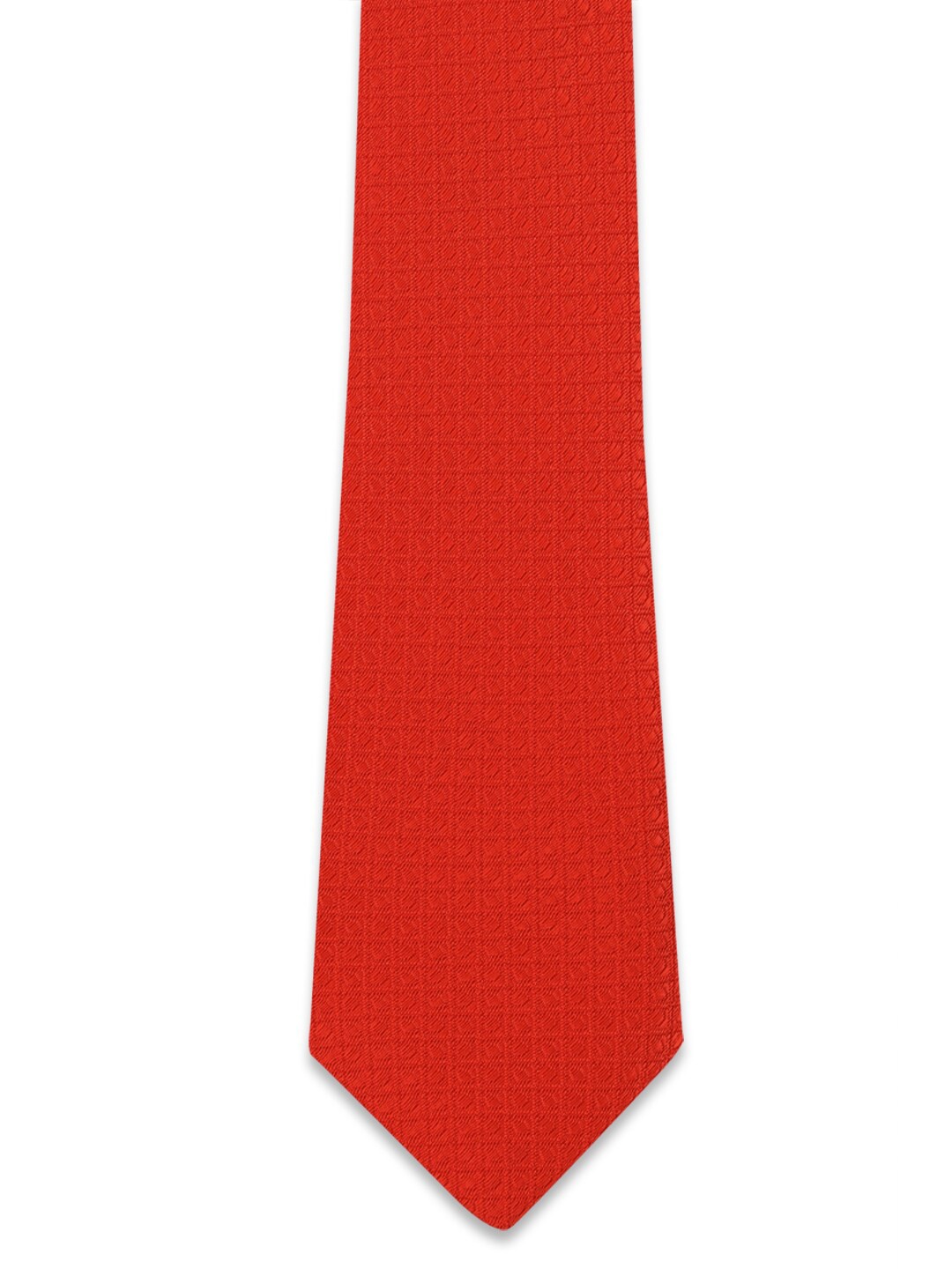 

Peter England Men Orange Woven Design Broad Tie