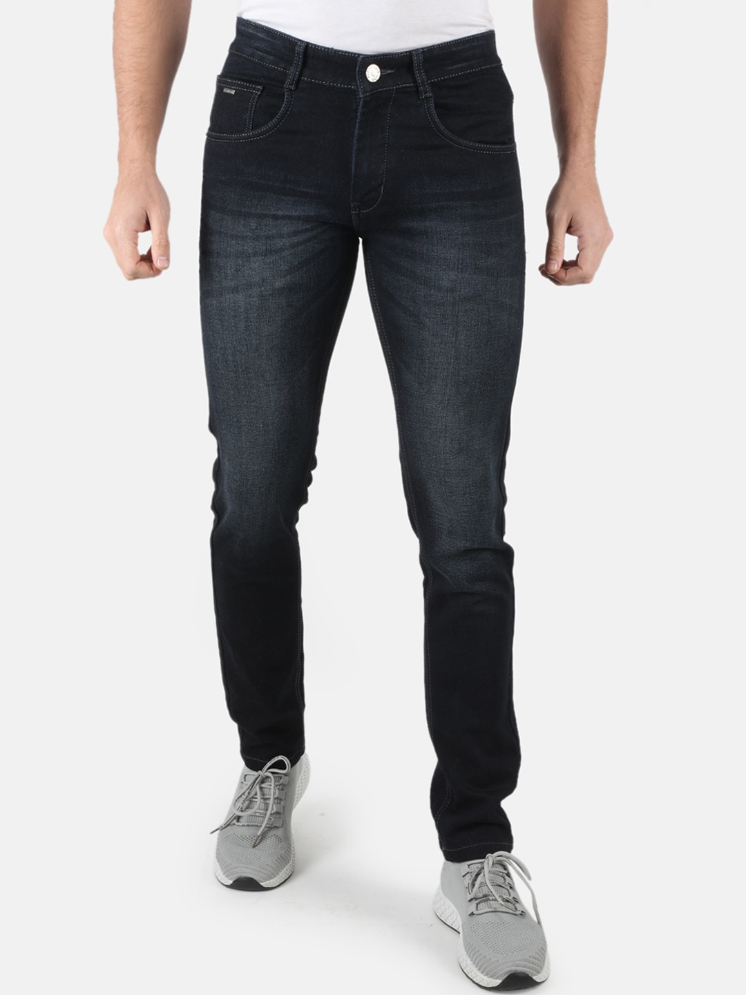 

Monte Carlo Men Blue Skin Tight Skinny Fit Heavy Fade Stretchable Jeans