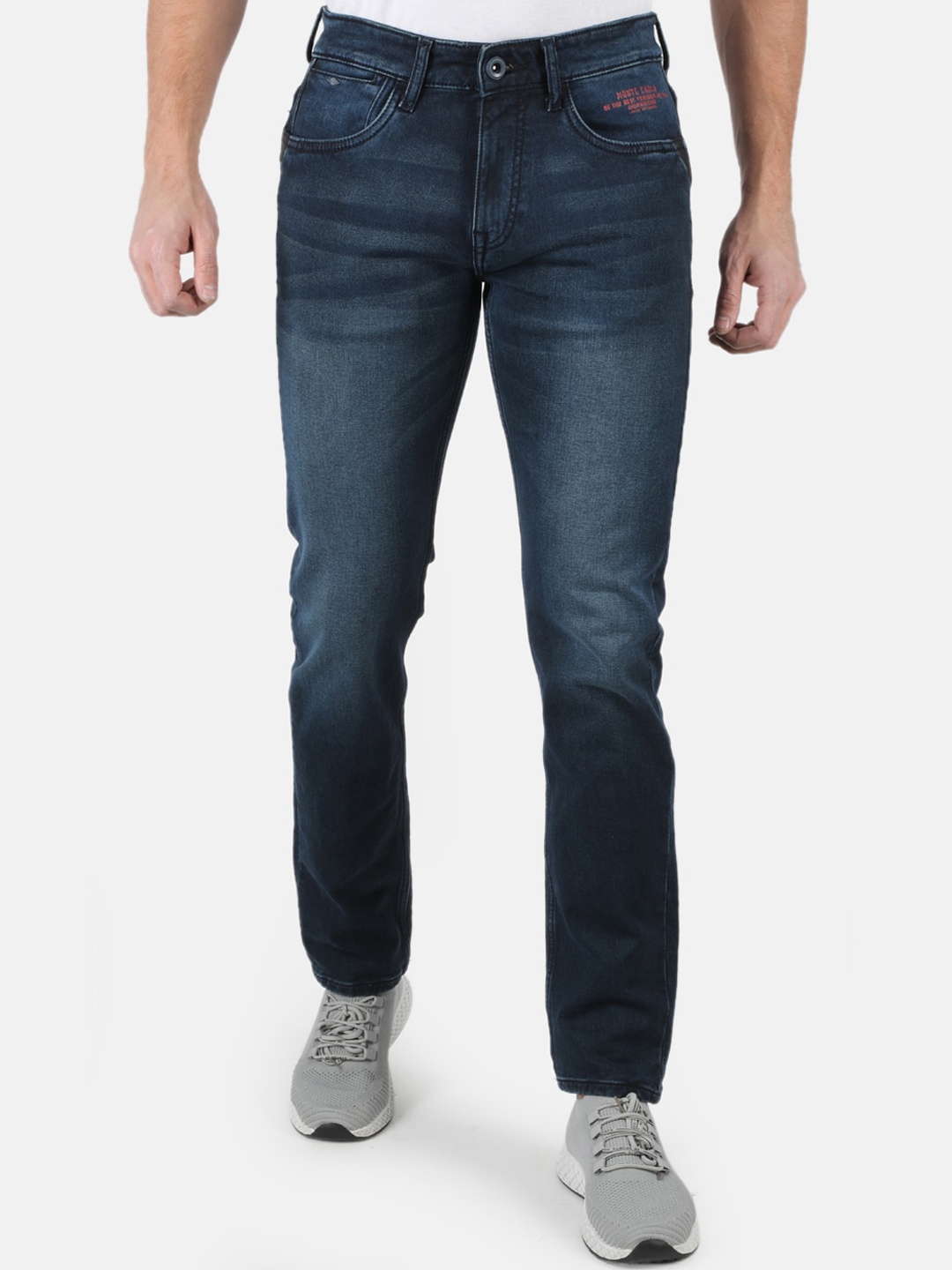 

Monte Carlo Men Blue Narrow Slim Fit Heavy Fade Stretchable Jeans