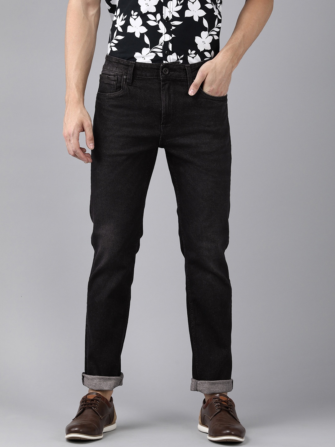 

Voi Jeans Men Black Urban Slim Fit Stretchable Jeans