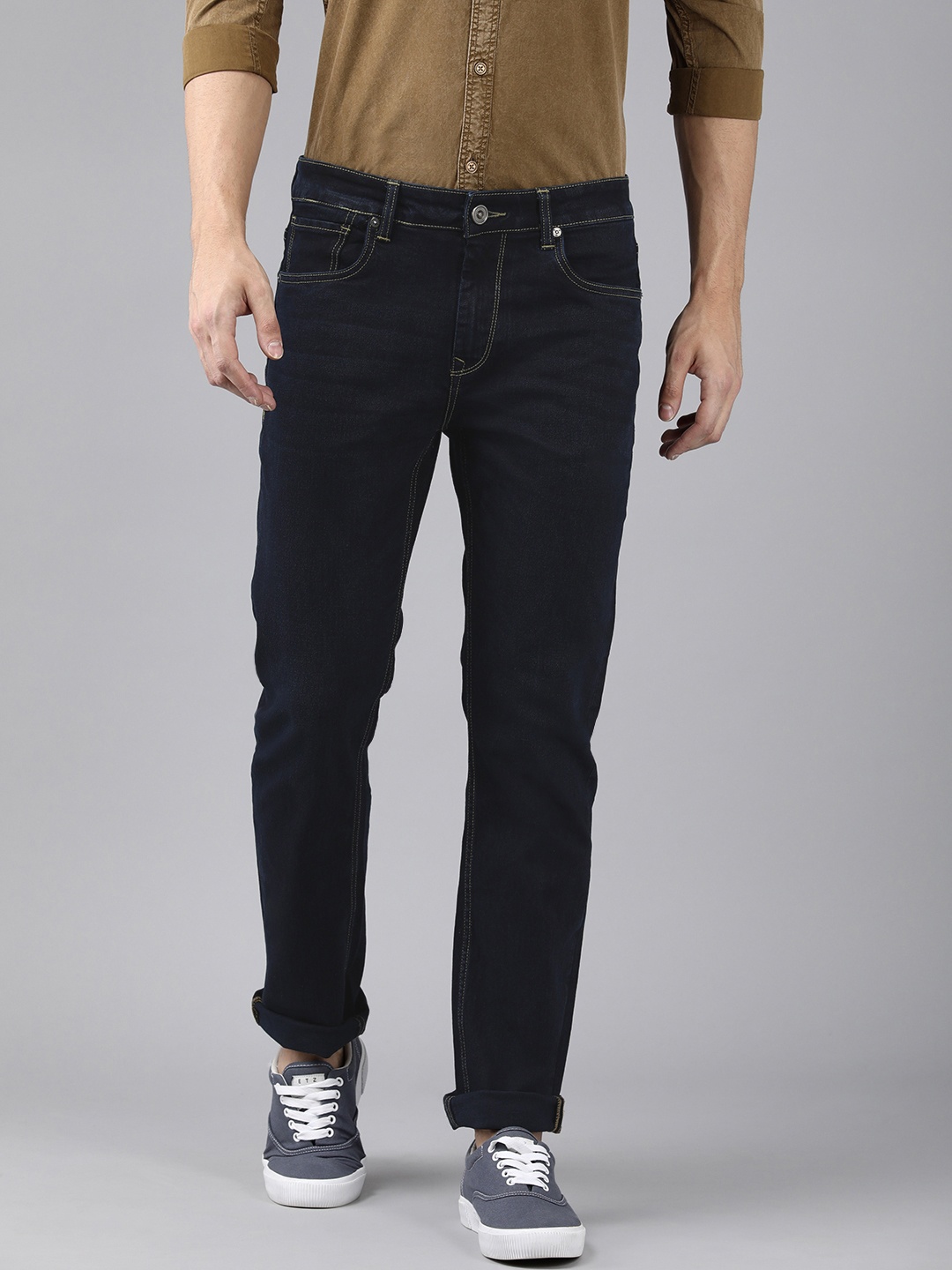 

Voi Jeans Men Navy Blue Urban Slim Fit Stretchable Jeans