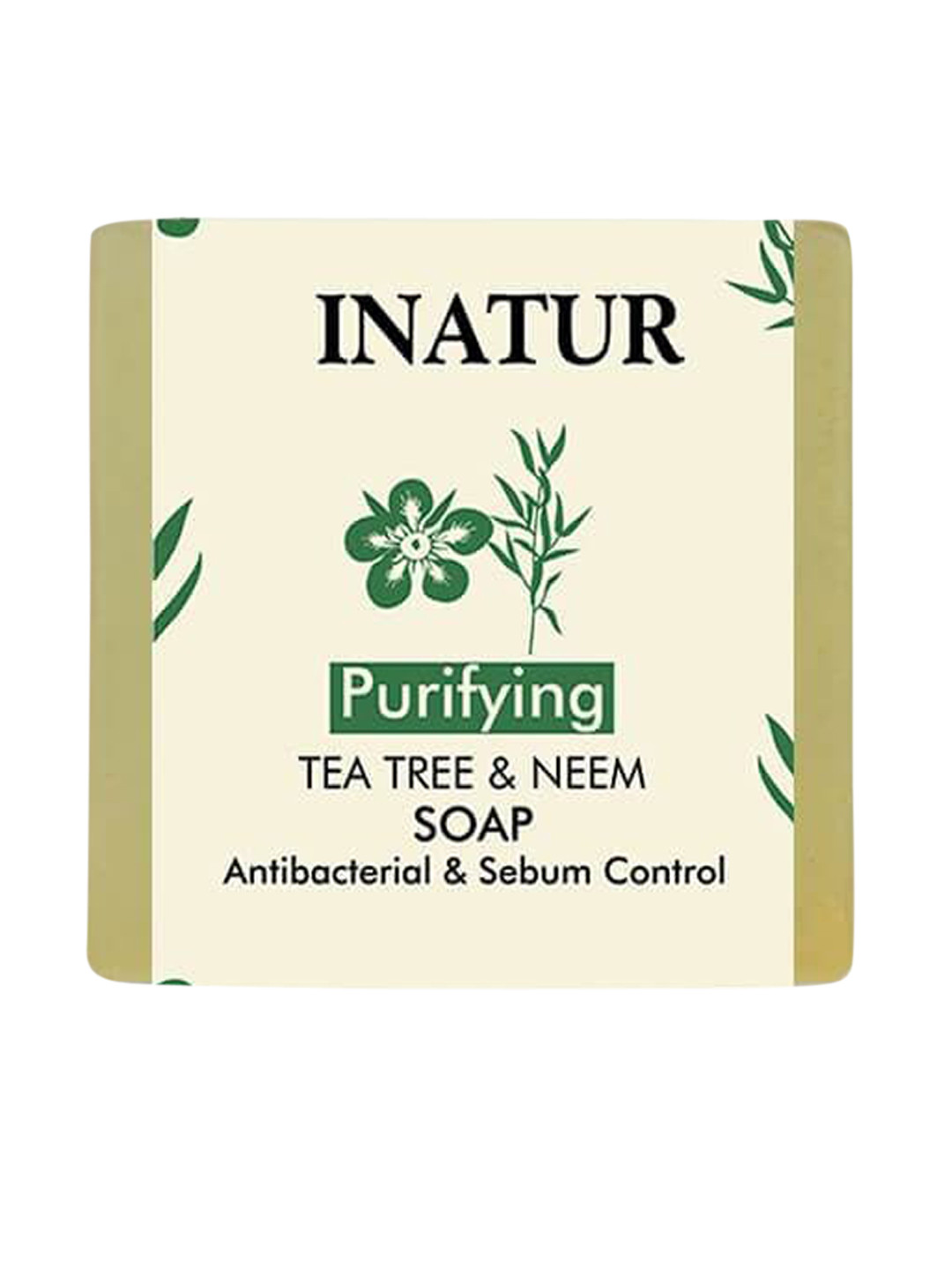 

Inatur Tea Tree & Neem Bathing Soap 125 g, Green