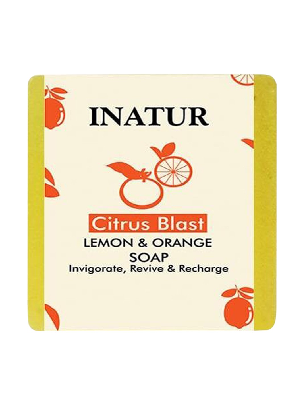 

Inatur Citrus Blast Lemon & Orange Invigorating Soap 125 g, Yellow