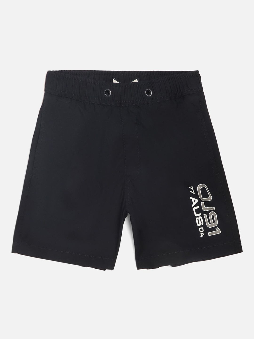 

Octave Boys Navy Blue Solid Cotton Shorts