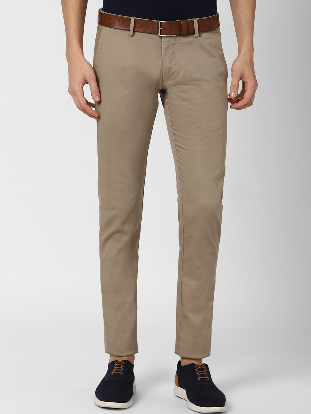 

Peter England Casuals Men Brown Skinny Fit Trousers