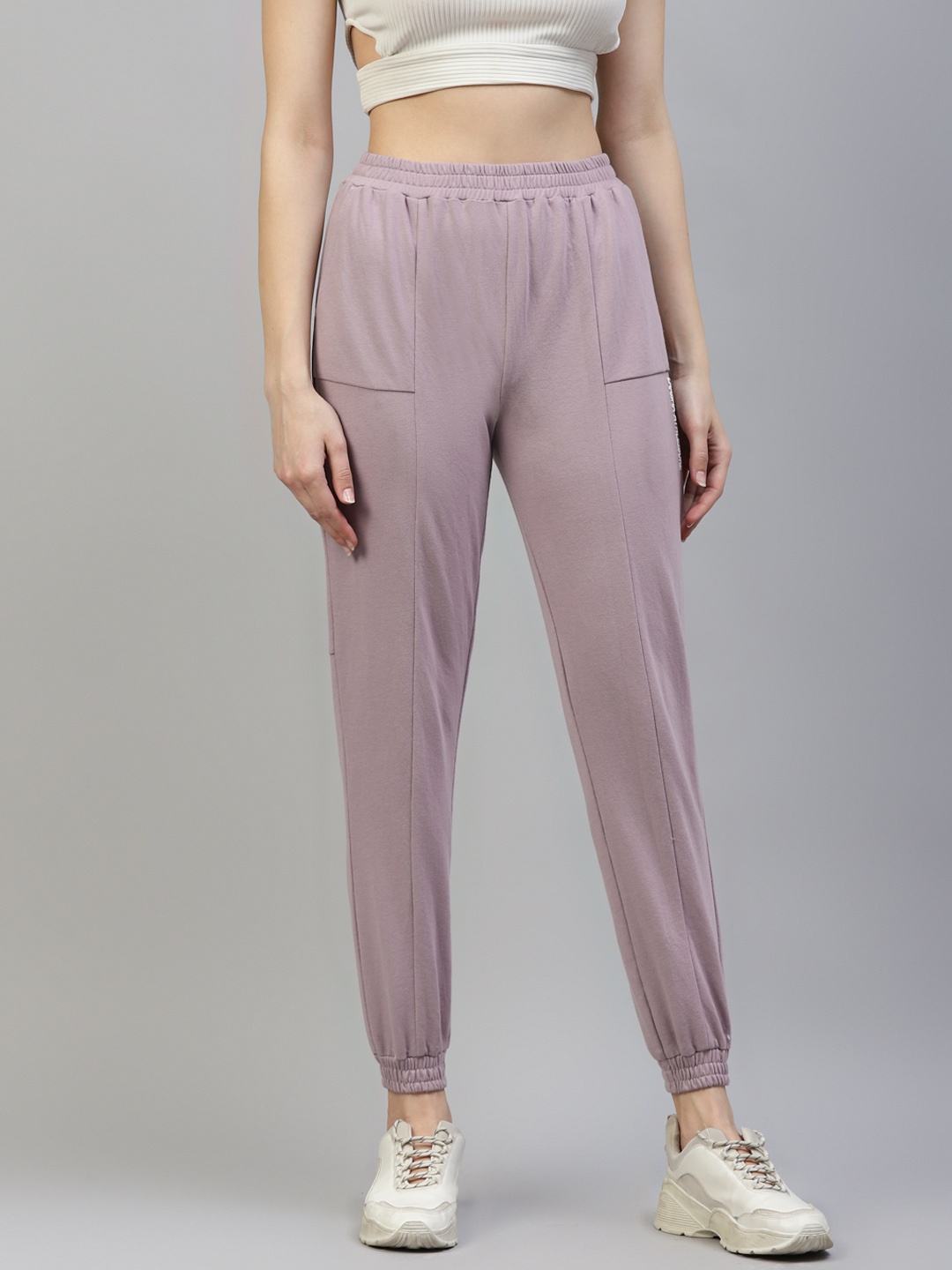 

Laabha Women Lavender Solid Regular Fit Jogger