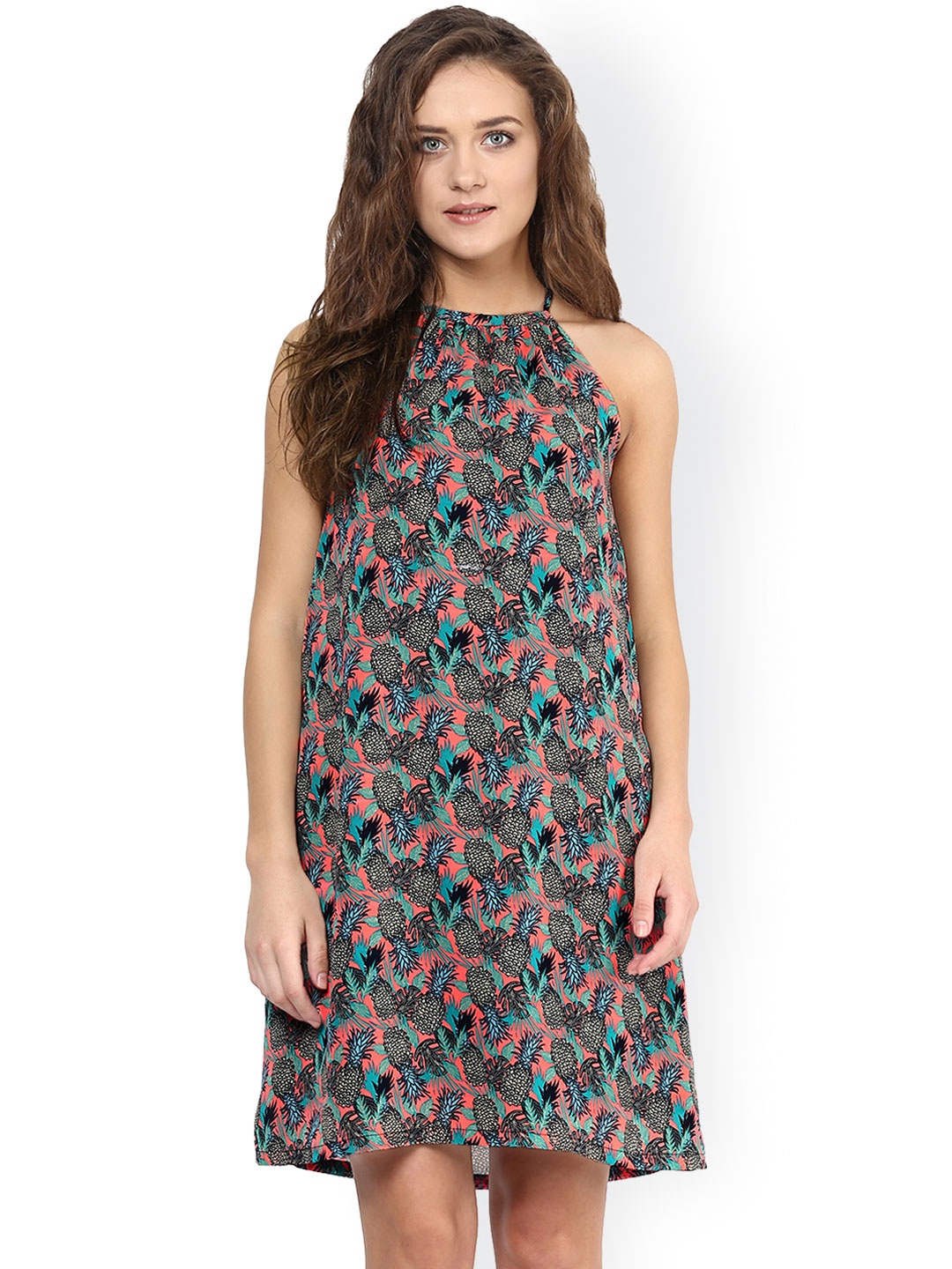 

Miss Chase Women Multicolour Printed A-Line Dress, Multi