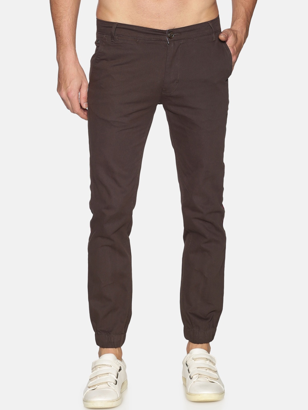 

Chennis Men Brown Regular Fit Cotton Joggers